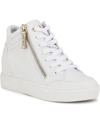 Nine West - Tons Lace-up Wedge Sneaker - Lyst