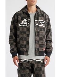 ICECREAM - Credit Check Workwear Zip-Up Cotton Graphic Hoodie - Lyst