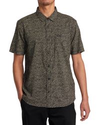 RVCA - Morning Glory Floral Short Sleeve Button-up Shirt - Lyst