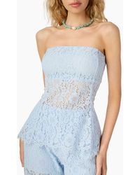 Cami NYC - Bijou Strapless Sheer Lace Top - Lyst