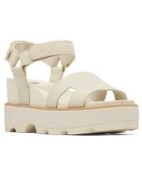 Sorel - Joanie Iv Ankle Strap Platform Wedge Sandal - Lyst