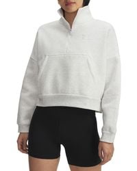 Under Armour - Icon Fleece Half Zip Pullover - Lyst