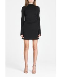 Wayf - Vivi Tie Back Long Sleeve Minidress - Lyst
