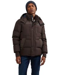 Pajar - Comet Mixed Media Puffer With Detachable Hood - Lyst