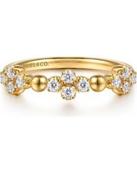 Gabriel & Co. - 14K Diamond Stackable Ring - Lyst