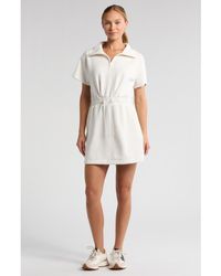 Zella - Ultrasoft Knit Quarter Zip Dress - Lyst