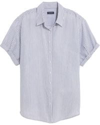 Vineyard Vines - Short Sleeve Cotton Blend Button-up Shirt - Lyst