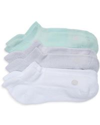 Zella - 3-Pack Tab Ankle Socks - Lyst