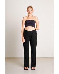 Nom Maternity - Super Soft Rib Maternity Pants - Lyst
