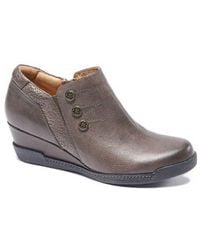 HALSA FOOTWEAR - Devina Wedge Bootie - Lyst