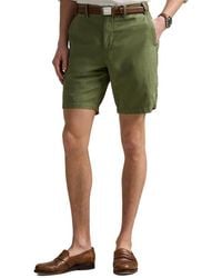 Polo Ralph Lauren - Classic Fit Flat Front Linen & Cotton Blend Chino Shorts - Lyst