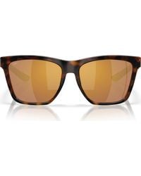 Costa Del Mar - 57Mm Polarized Mirrored Rectangular Sunglasses - Lyst