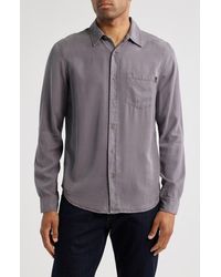 AG Jeans - Aiden Solid Lyocell Button-Up Shirt - Lyst