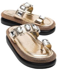 Prologue Shoes - Evans Jeweled Platform Sandal - Lyst
