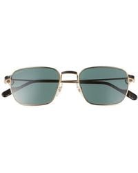 Cartier - 54Mm Rectangular Sunglasses - Lyst