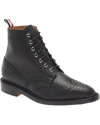 Thom Browne - Classic Wingtip Lace-up Boot - Lyst