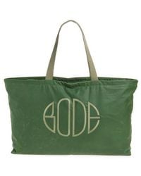 Bode - Waxed Cotton Zip Tote - Lyst
