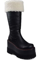Zigi - Flor Faux Fur Trim Platform Boot - Lyst