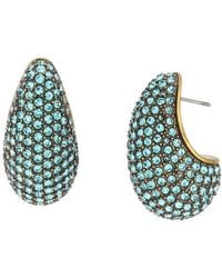 Kurt Geiger - Pavé Crystal Dome Drop Earrings - Lyst