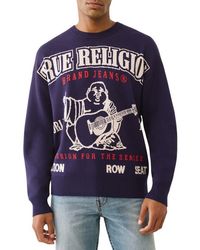 TRUE RELIGION - Boxy Logo Sweater - Lyst