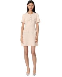 Maje - Tweed-Effect Knit Mini Dress - Lyst
