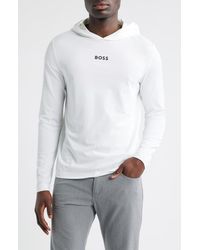 BOSS - Scott Logo Hoodie - Lyst