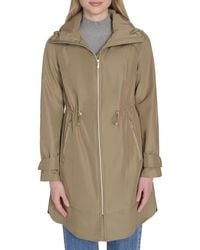 Cole Haan - Travel Packable Hooded Rain Jacket - Lyst