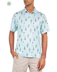 Con.struct - Regular Fit Cactus Print Recycled Performance Golf Polo - Lyst