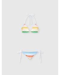 Missoni - Triangle Bikini With Dégradé Zig Zag Motif - Lyst