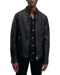 AllSaints - Cora Leather Jacket - Lyst