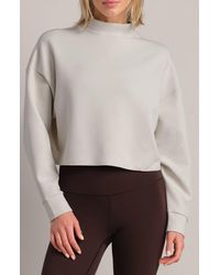 Rhone - Dreamglow Mock Neck Crop Sweatshirt - Lyst