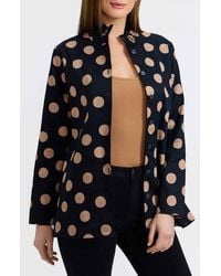 Foxcroft - Carolina Dot Print Cotton Button-Up Shirt - Lyst