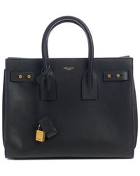 Saint Laurent - Small Sac De Jour Leather Top Handle Bag - Lyst