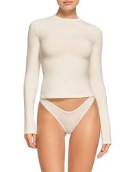 Skims - Stretch Cotton Jersey Long Sleeve T-shirt - Lyst