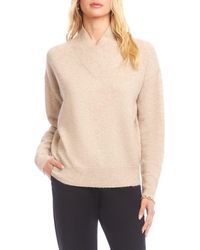Karen Kane - Crossover Collar Sweater - Lyst