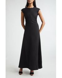 St. John - Mira Stretch Linen Blend Twill Dress - Lyst