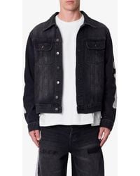 MNML - Skeleton Denim Trucker Jacket - Lyst