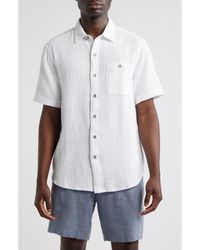 Tommy Bahama - Beachside Cruiser Crinkled Short Sleeve Cotton Button-Up Shirt - Lyst