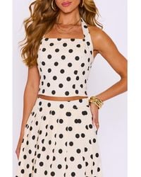 Vici Collection - Cami Polka Dot Halter Top - Lyst