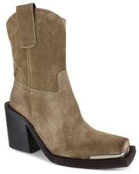 Zigi - Suede Western Square-Toe Boots - Lyst