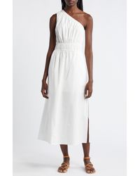 Rails - Selani One-shoulder Cotton Blend Midi Dress - Lyst