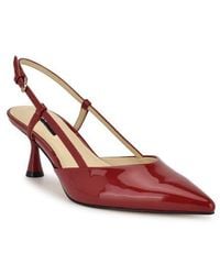 Nine West - Rhonda Slingback Pointed Toe Kitten Heel Pump - Lyst