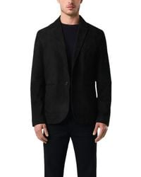 Velez - Semi Fitted Niger Suede Blazer - Lyst