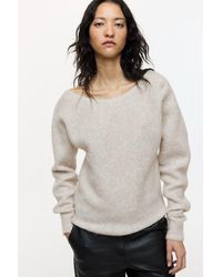 H&M - Alpaca-Blend One-Shoulder Jumper - Lyst