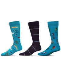 Memoi - Hobby Assorted 3-Pack Crew Socks - Lyst
