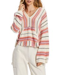 Billabong - Baja Beach Stripe Pullover Sweater Hoodie - Lyst