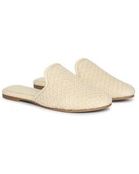Jelavu - Andrea Raffia Slip-On Mule - Lyst