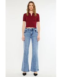 Kancan - Avonlea Essentials High Rise Wide Leg Flare Jeans - Lyst
