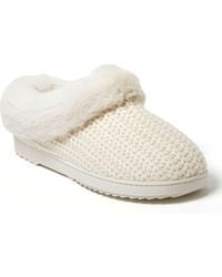 Dearfoams - Hannah Festive Knit Clog Slipper - Lyst