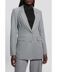 Guess - Doris Rhinestone Button Blazer - Lyst